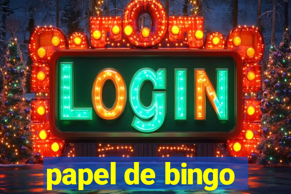 papel de bingo